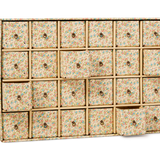 Decorative 'Desk Tidy' Drawer Set, Pink and Blue Floral