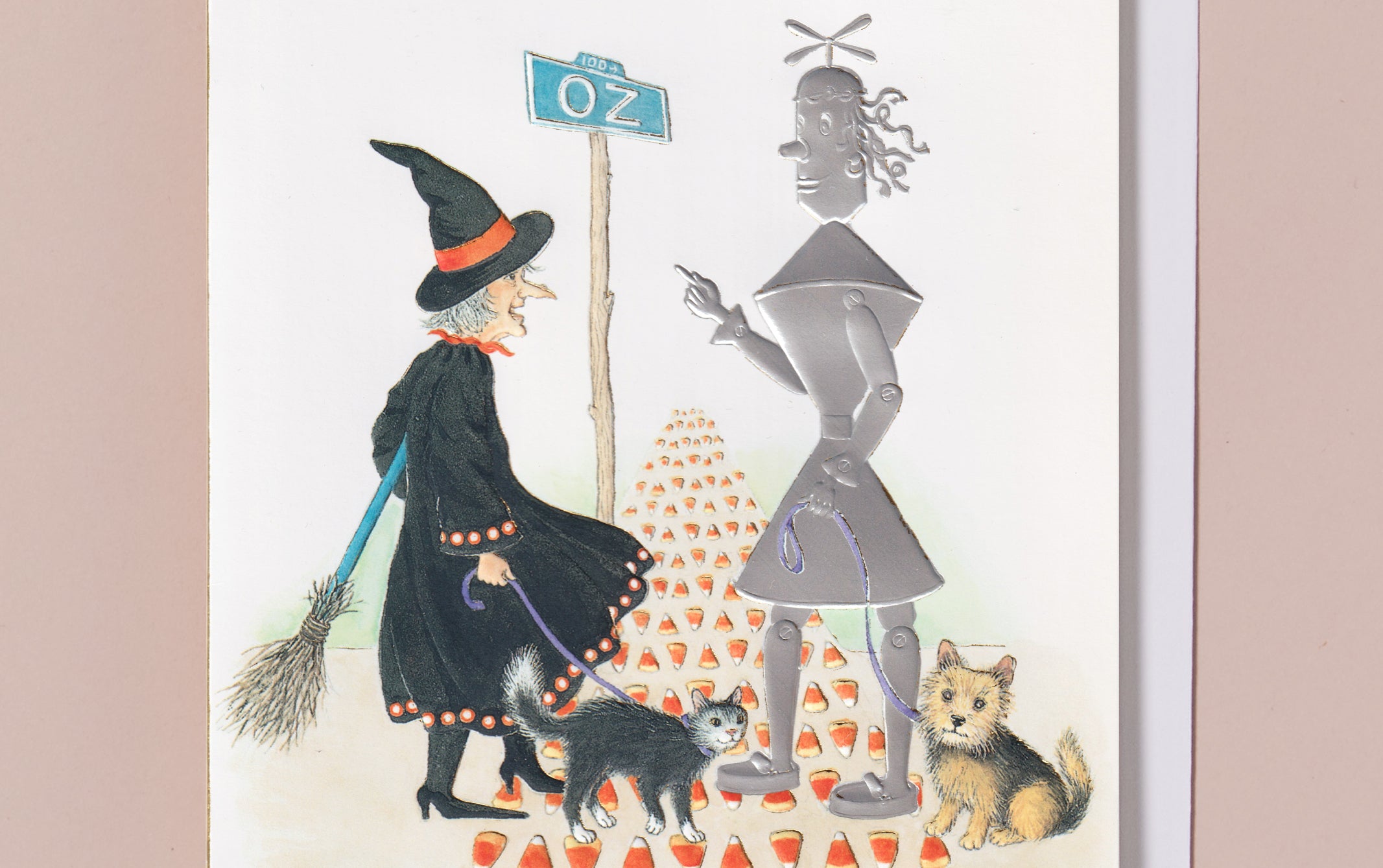Embossed Witch of Oz Greeting Card