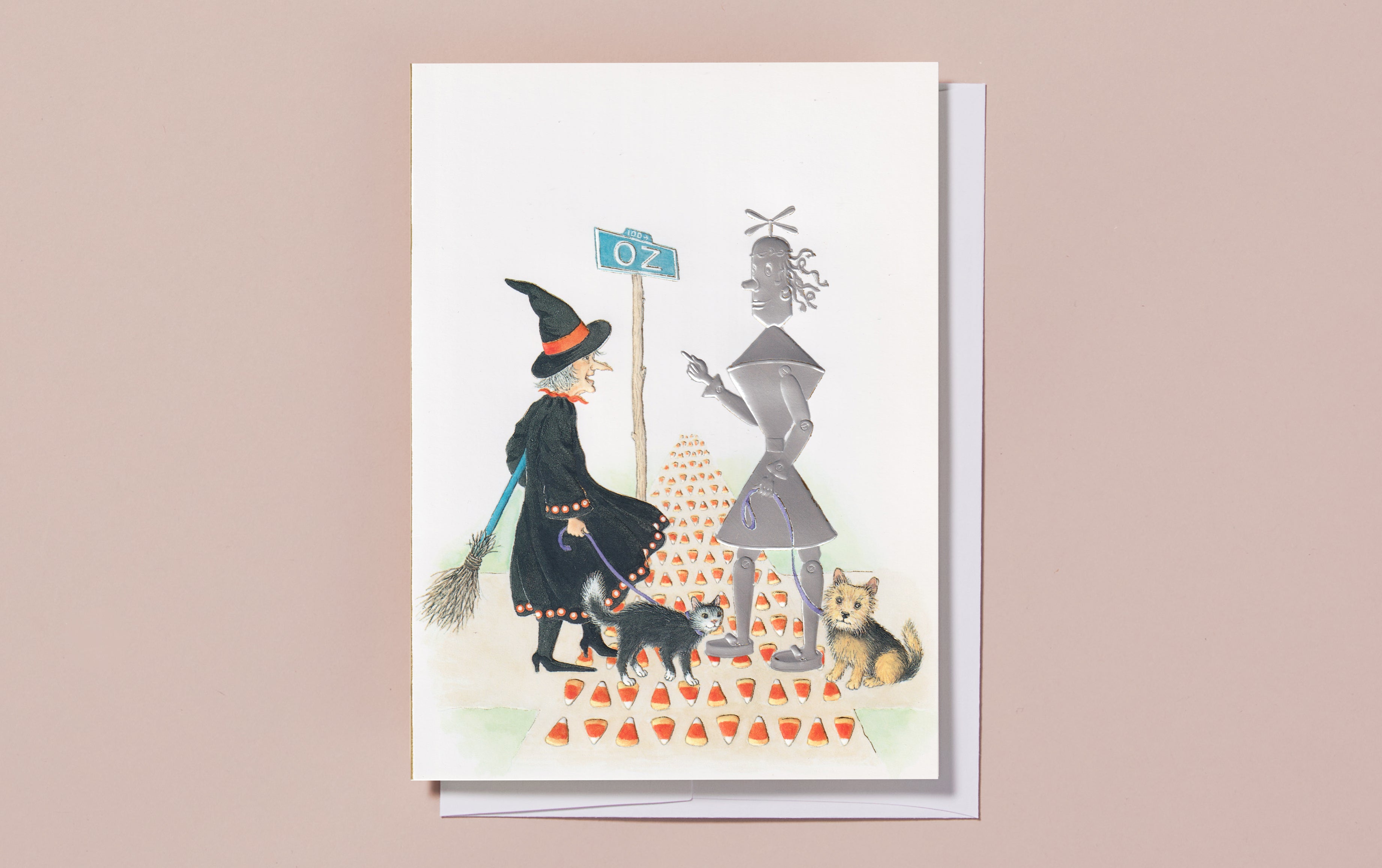 Embossed Witch of Oz Greeting Card