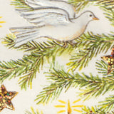 Engraved Christmas Tree Dove Candles Greeting Card