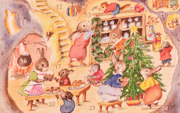 Advent Card, Rabbit Burrow