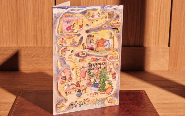 Advent Card, Rabbit Burrow