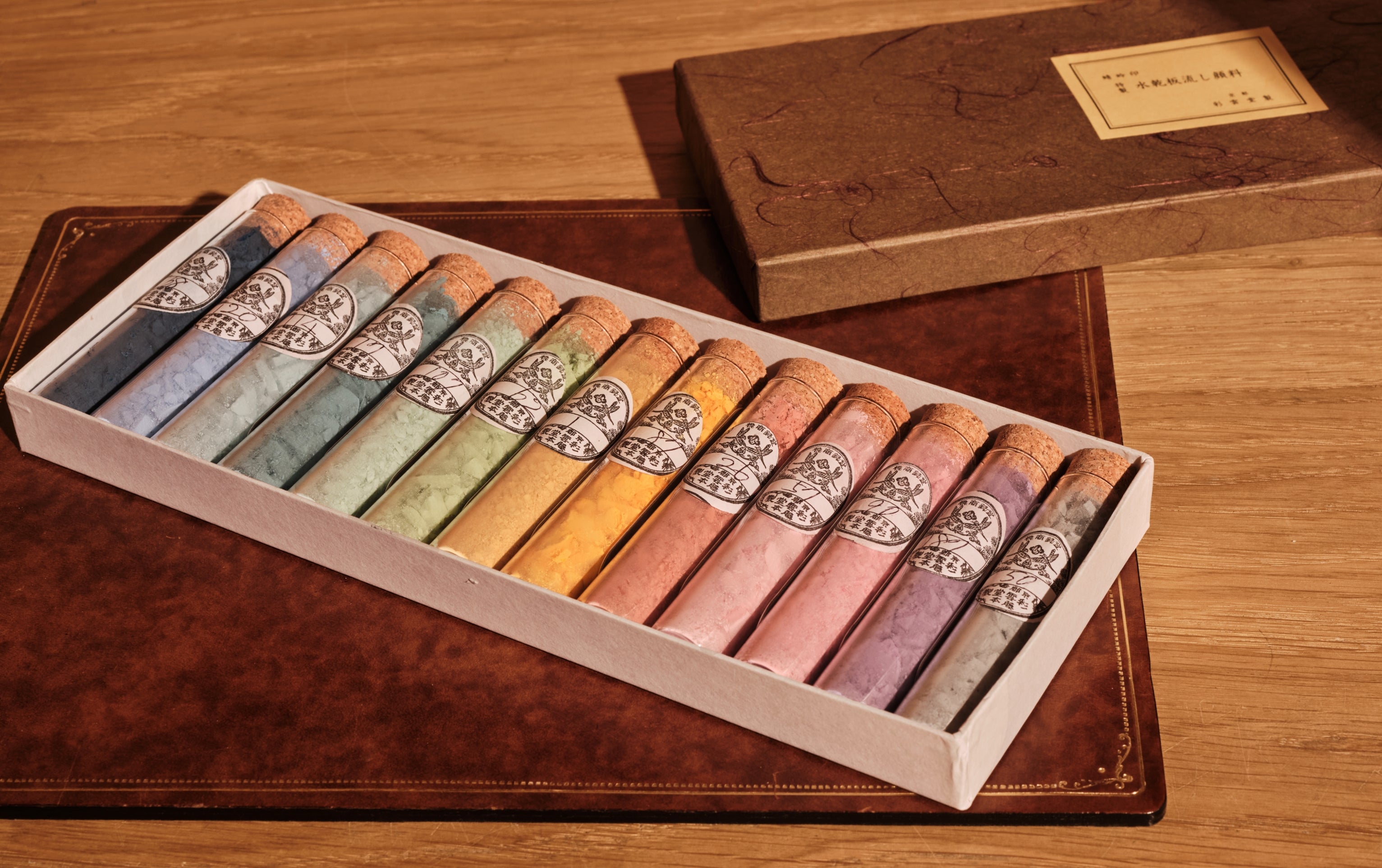Saiun-do Kyoto Nihonga Mineral Pigment Set, Pastels