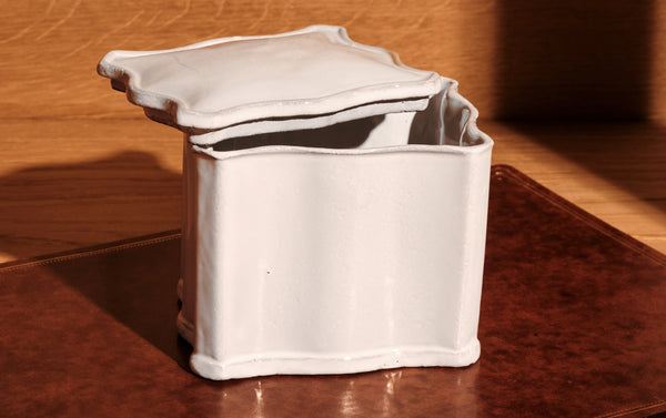 Astier de Villatte Ceramic Box, Boite Colbert