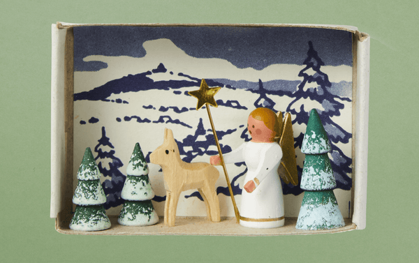 Matchbox Diorama, Angel with Deer