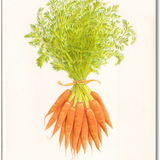Foiled and Engraved Easter Carrot Bunch Greeting Card