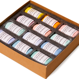 12 Handmade Colour Pastels, Semi-Precious Stones