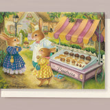Illustrated Greeting Card, Pastries Stall