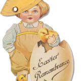 Easter Peek-a-boo Greeting Card, Easter Remembrance