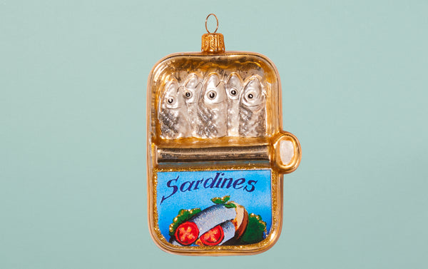 Christmas Ornament, Canned Sardines