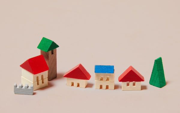 Wooden Miniature Matchbox Puzzle - Small Village