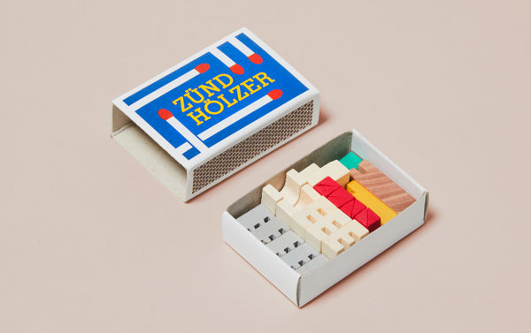 Wooden Miniature Matchbox Puzzle - Small Village