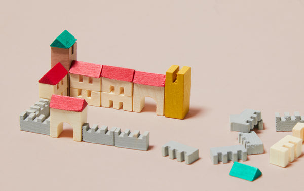 Wooden Miniature Matchbox Puzzle - Castle Fortress