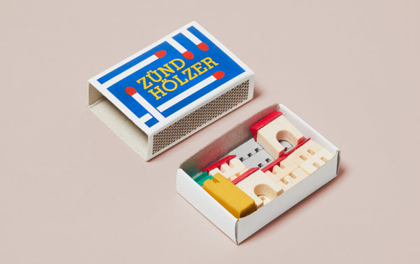 Wooden Miniature Matchbox Puzzle - Castle Fortress