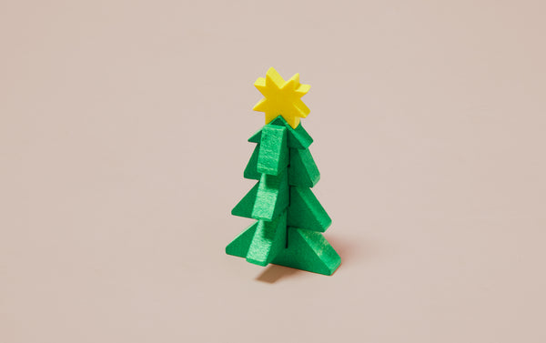 Wooden Miniature Matchbox Puzzle - Christmas Tree