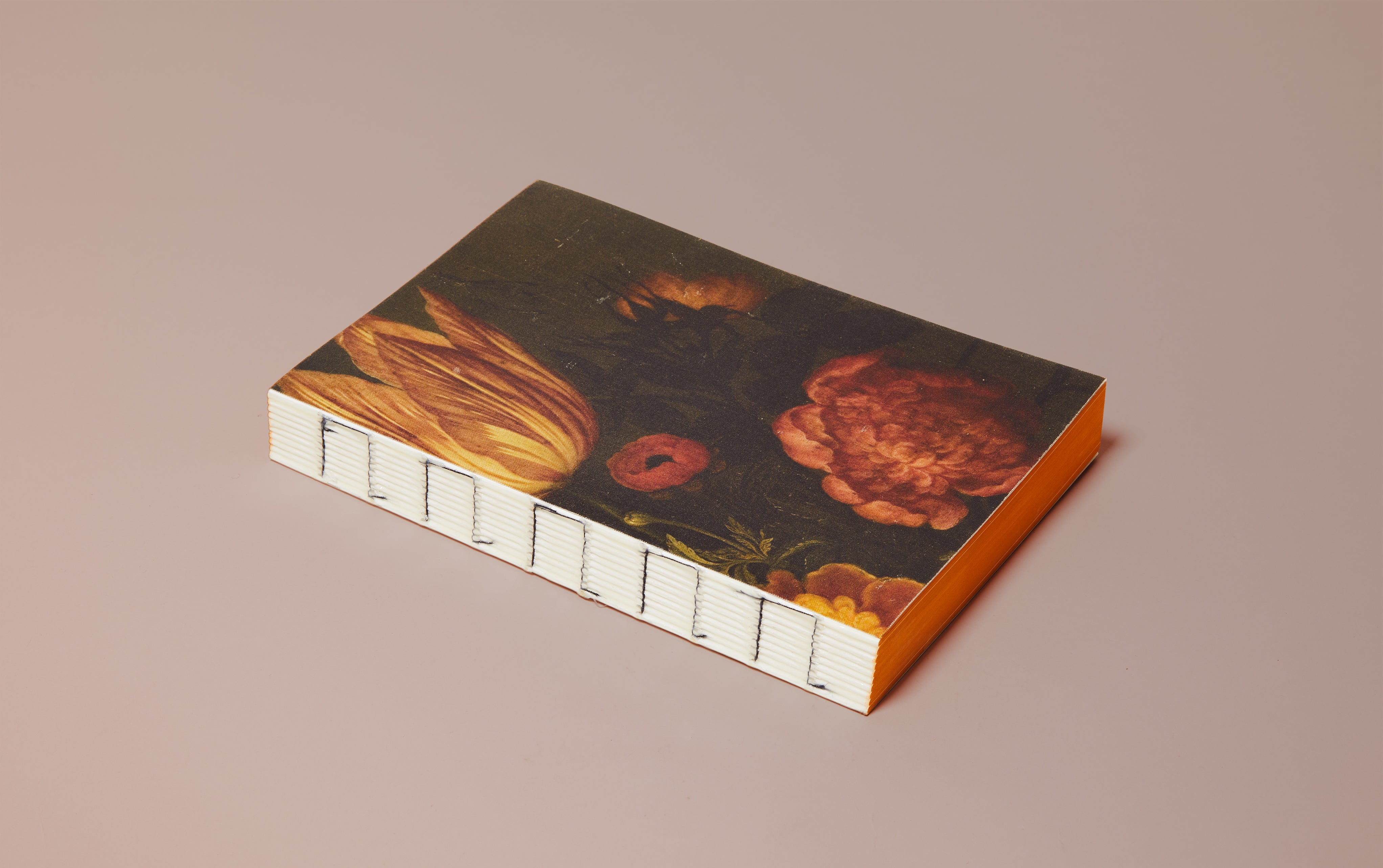 Extra Thick Pictorial Journal - Orange Flowers