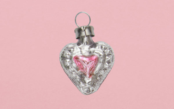 Mini Heart with Smaller Heart Christmas Ornament