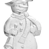 Tin Charm Ornament, Snowman