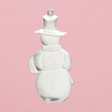Tin Charm Ornament, Snowman