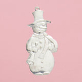 Tin Charm Ornament, Snowman