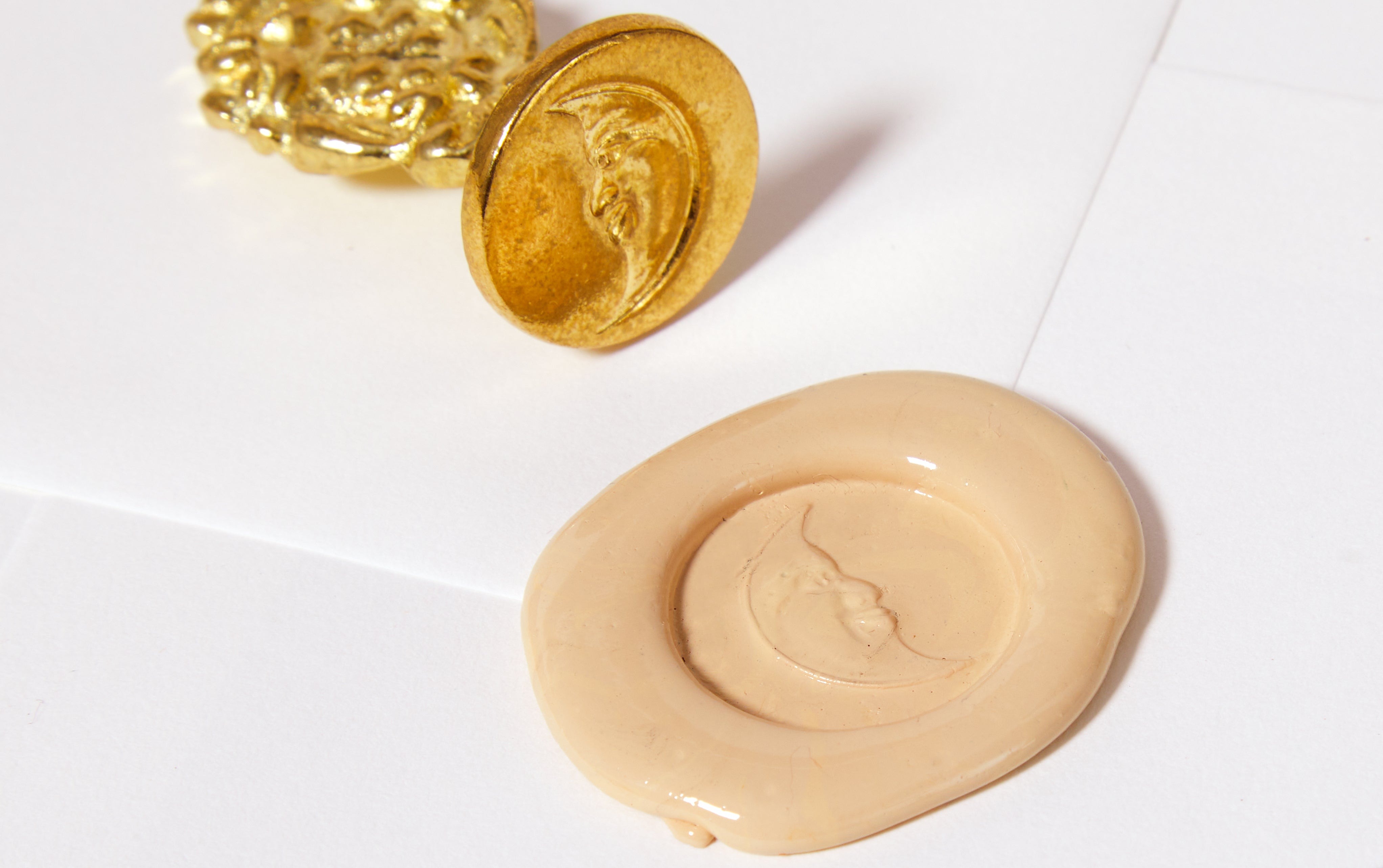 Brass Wax Seal Stamp - Moon