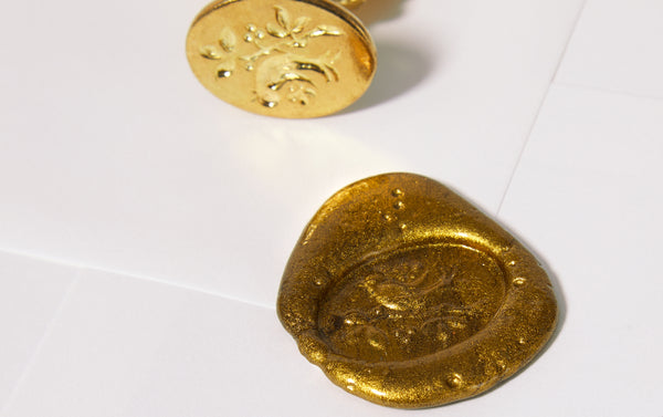 Brass Wax Seal Stamp - Songbird