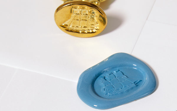 Brass Wax Seal Stamp - Ship