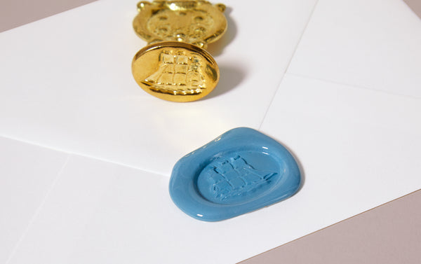 Brass Wax Seal Stamp - Ship