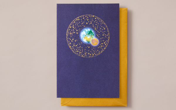 Galaxy Gold Foiled Greeting Card