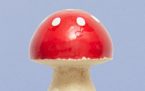 Papier-mâché Mini Red Mushroom on Clip