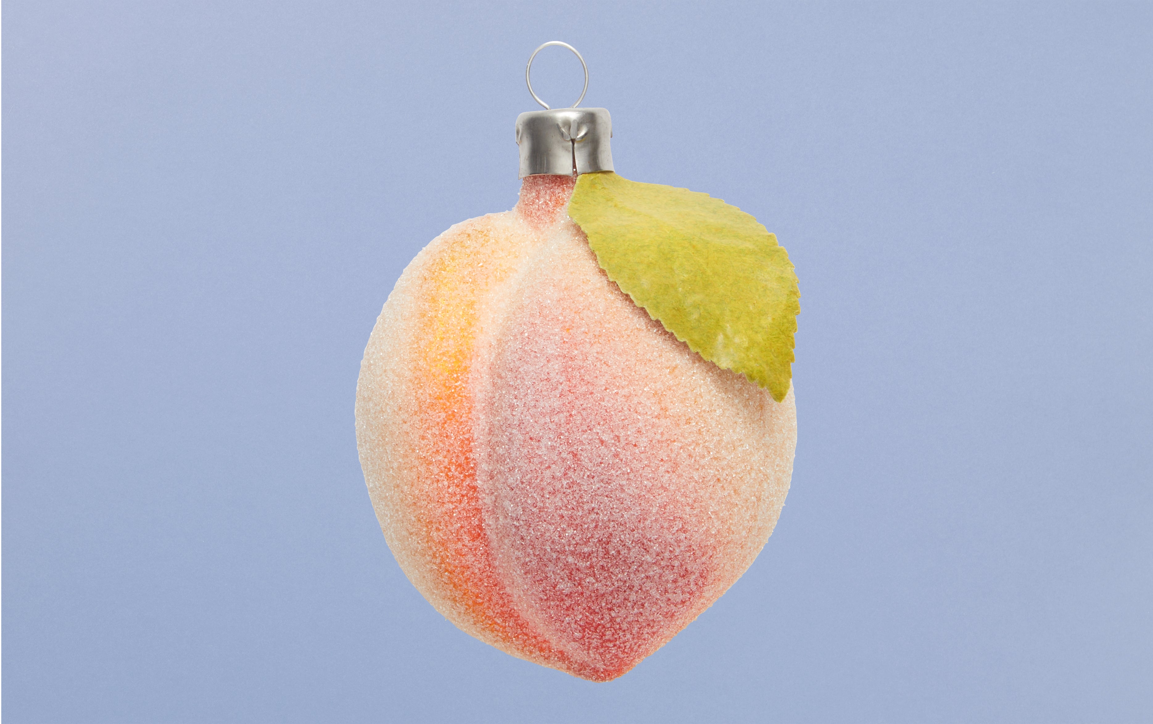 Christmas Ornament, Frosted Peach