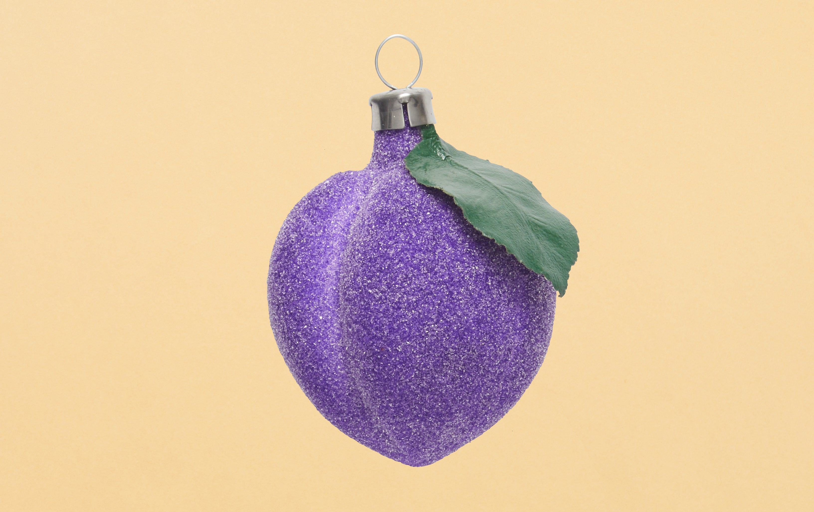 Christmas Ornament, Frosted Plum