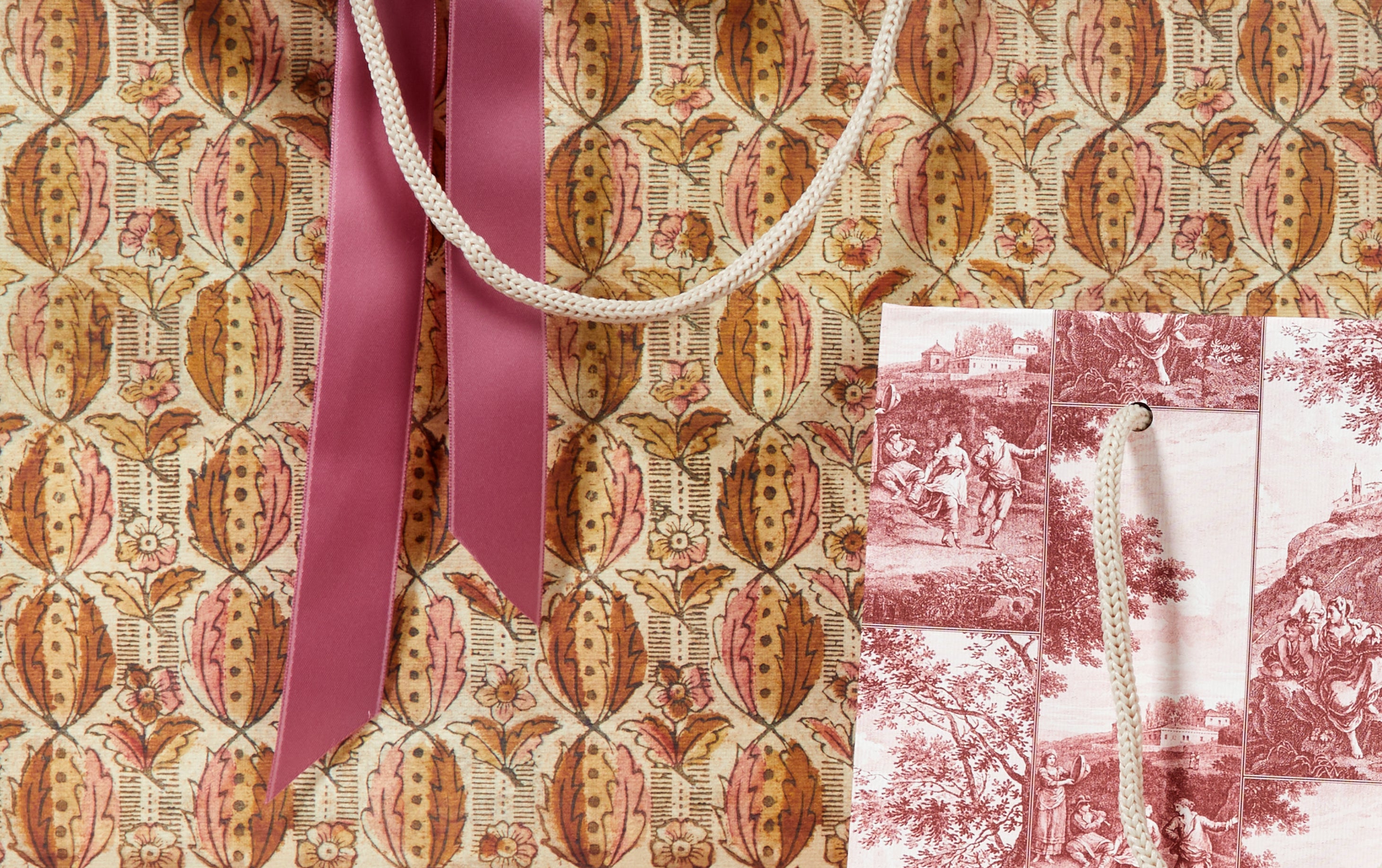 Italian Decorative Gift Bags, Pinks