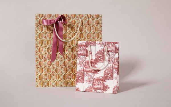 Italian Decorative Gift Bags, Pinks