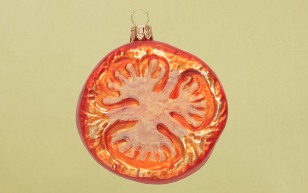 Christmas Ornament, Thick Tomato Slice