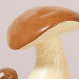 Papier-mâché Matte Brown Toadstools Tabletop Decorations