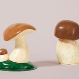 Papier-mâché Matte Brown Toadstools Tabletop Decorations