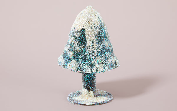 Papier-mâché Beaded Christmas Tree Candy Box