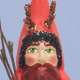 Miniature Red Krampus Figurine