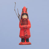 Miniature Red Krampus Figurine