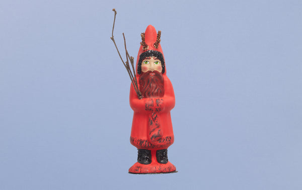 Miniature Red Krampus Figurine