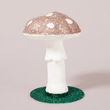 Glittered Rose Gold Papier-mâché Toadstool Tabletop Decoration