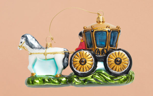 Christmas Ornament, Horse Drawn Carriage