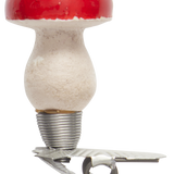 Papier-mâché Mini Red Mushroom on Clip