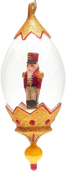 Christmas Ornament, Nutcracker in a Globe