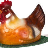 Traditional Papier-mâché Hen Figurine