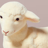 Flocked Resting Lamb Easter Decoration