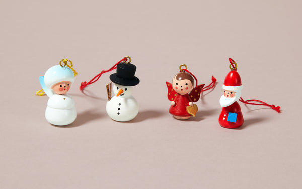 Miniature Wooden Christmas Ornaments - Set 2