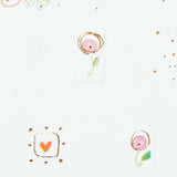 Pink and Gold Bunch of Flowers Greeting Card
