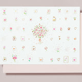 Pink and Gold Bunch of Flowers Greeting Card